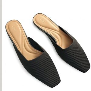 J.Jill Millie Ribbed Dk Blue Navy Ribbed Comfort Mules Size 9 Mint Condition